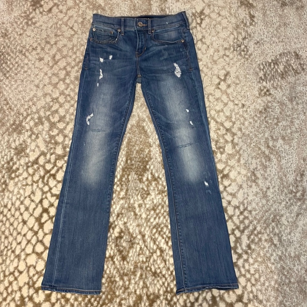 Express Mid-Rise Boot Cut Jeans - Size 0